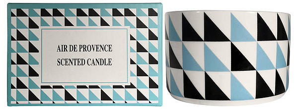 Scented candle "Air de provence", black/blue