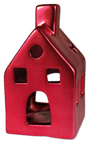 Smoking house "Lyon", red, 11 cm