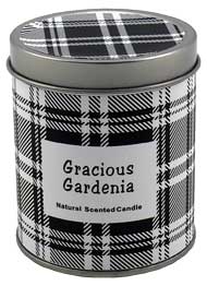 Scented candle "Karo", gracious gardenia, H: 7.5cm, D: 6cm