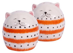 Hannes Cat as salt and pepper shaker, orange 5,0cm