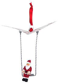 Father Christmas with paraglider, 13cm