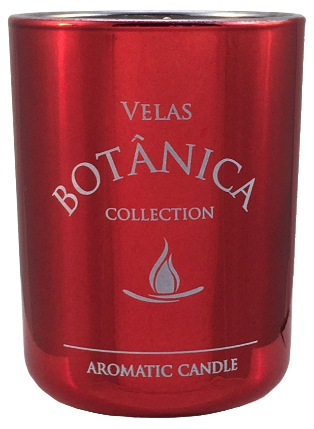 Scented candle "Deluxe" metallic red, pomegranate, 