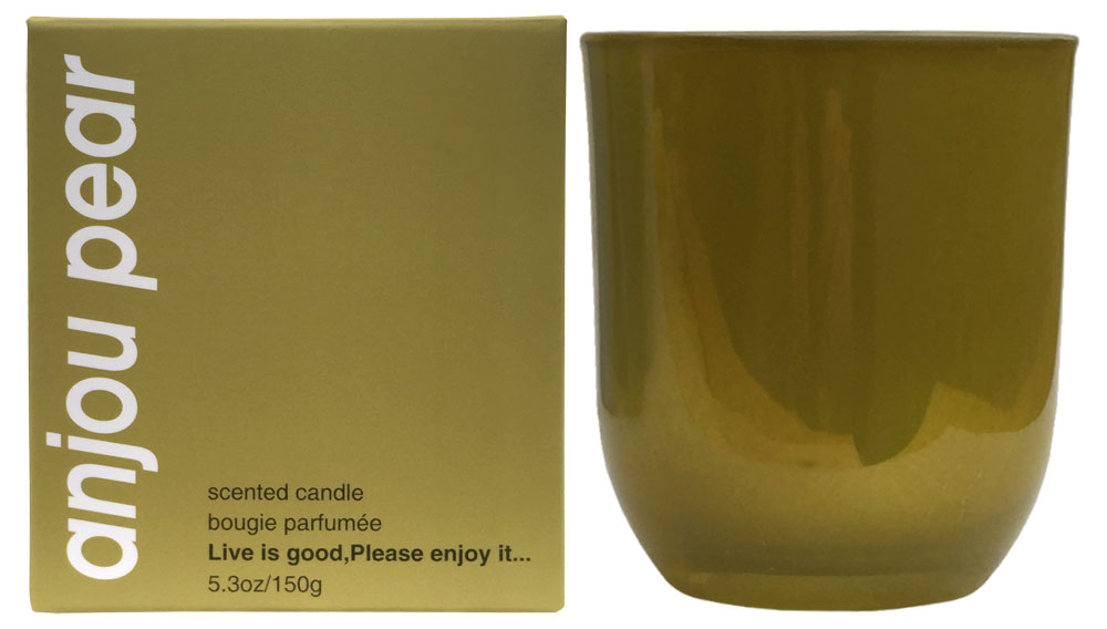 Scented candle "Rainbow" metallic, anjou pear, 