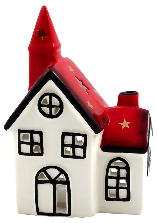 Light house "Marburg", red roof, 12 cm, 