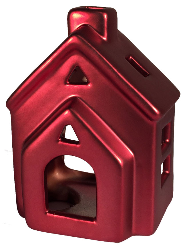 Smoking house "Colmar", red, 8 cm, 