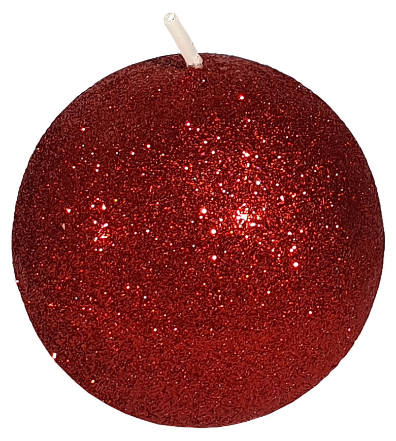 Candle bowl "Glamour", red, 
