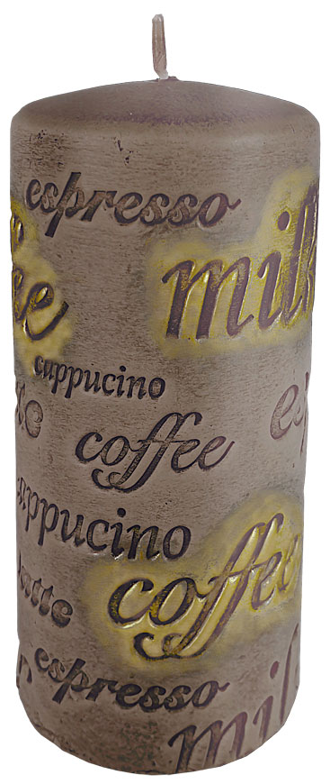 Candle cylinder "Kaffee", 
