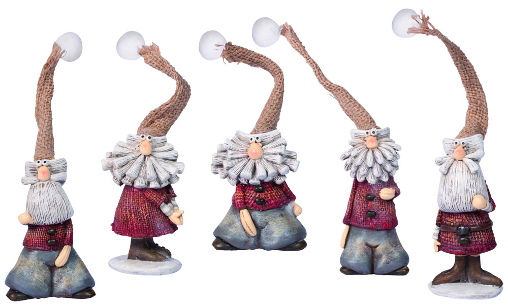 Small gnome, various motifs, 